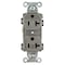 Hubbell Wiring Device-Kellems Straight Blade Receptacle, 5-20R, 20 A, 125V AC, 2 Pole, 3 Wire, Grounded BR20C1GRY - alternate 3